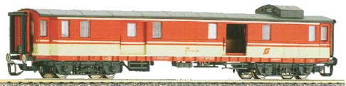 Fast Passenger Train baggage car &quot;Jaffa &quot; livery<br /><a href='images/pictures/Tillig/13824.jpg' target='_blank'>Full size image</a>